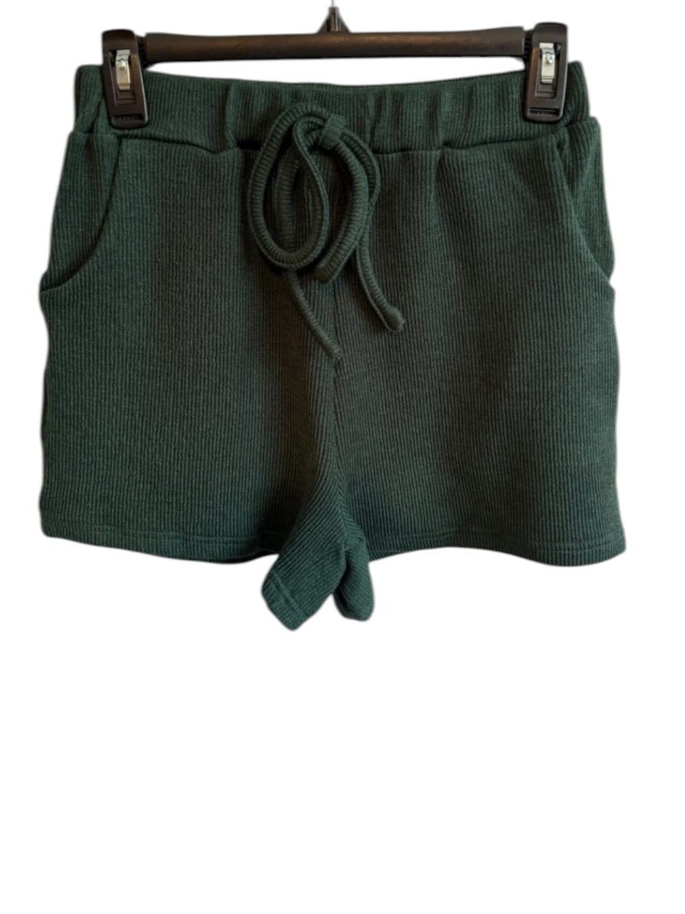 NWT! She & Sky Seaweed Green High Waist Knit Shorts
